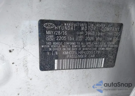 2017 Hyundai Elantra Gt from USA, damaged, VIN KMHD35LH8HU355179